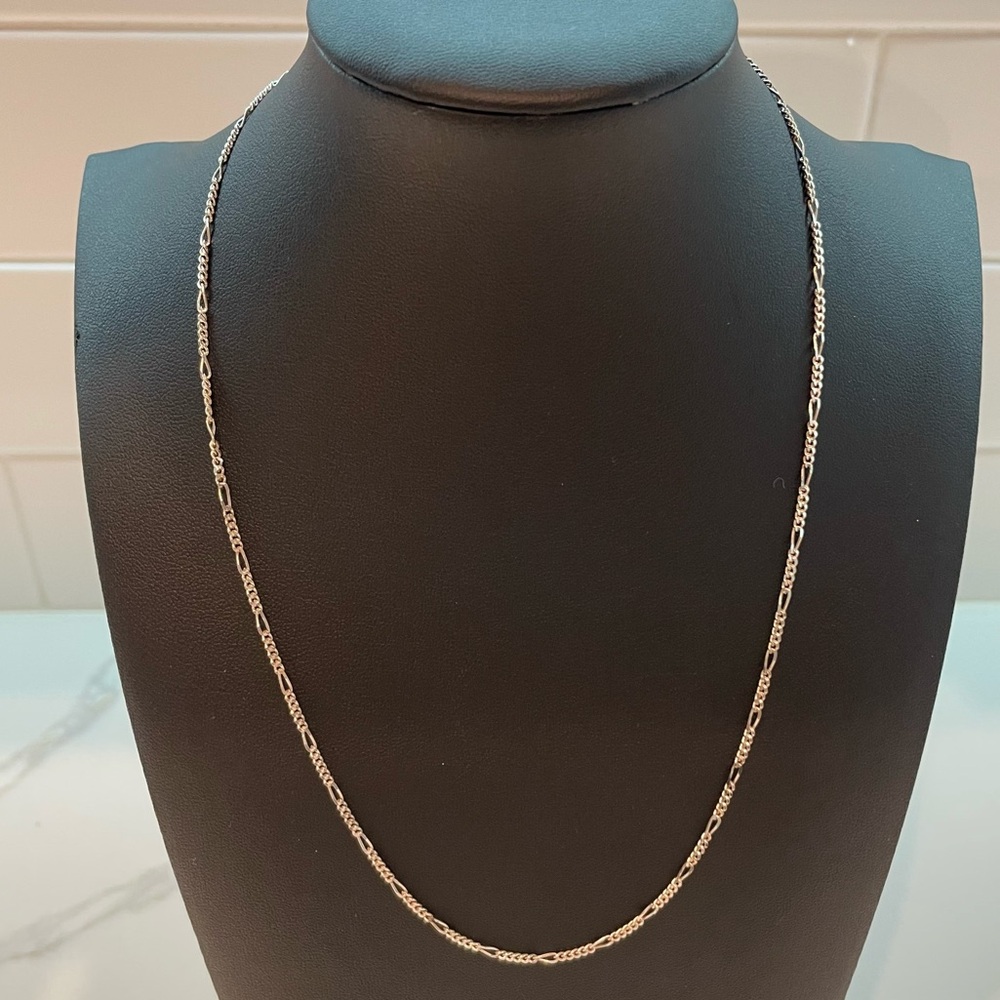 Sterling Silver Vintage Figaro Necklace